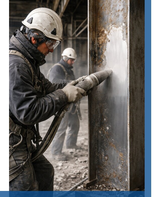 Удаление старой краски с металла в Воркуте от 463 р. | ВЫСОТНИК-Врк