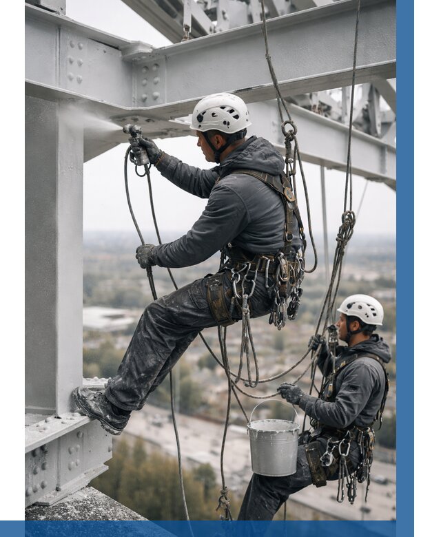 Покраска металлоконструкций на высоте в Воркуте 360 р |ВЫСОТНИК-Врк