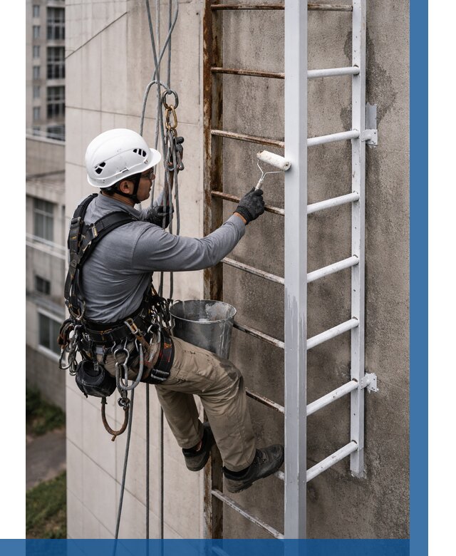 Покраска пожарных лестниц в Воркуте от 4626 р. | ВЫСОТНИК-Врк