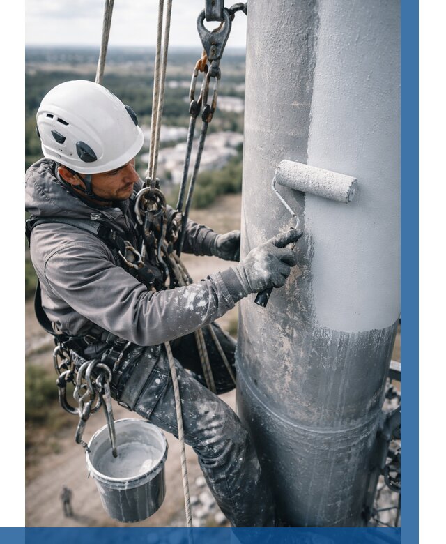 Покраска мачт связи под ключ в Воркуте от 874 р. | ВЫСОТНИК-Врк