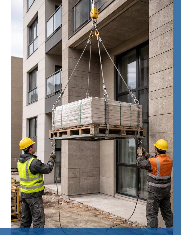 Подъем керамогранита на этаж в Воркуте от 3598 р. | ВЫСОТНИК-Врк