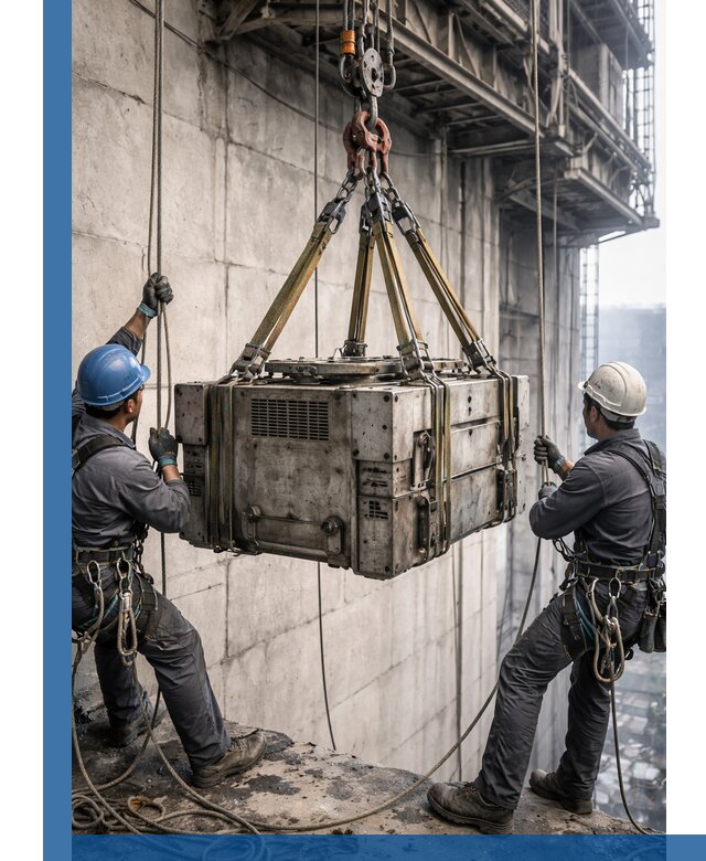 Такелажные работы на высоте, подъем и монтаж грузов в Воркуте