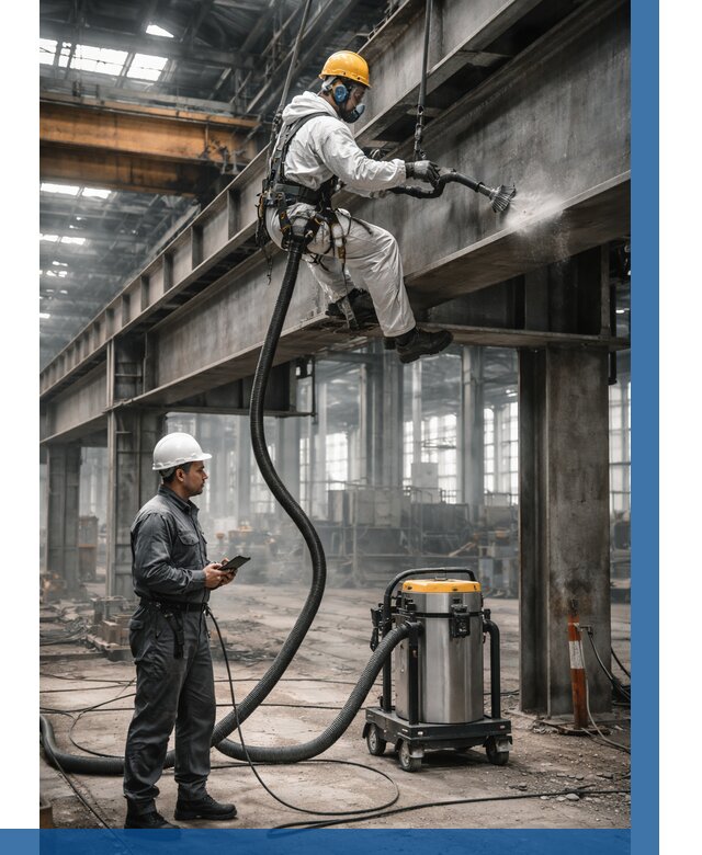 Обеспыливание конструкций в цехе в Воркуте от 4318 р. | ВЫСОТНИК-Врк