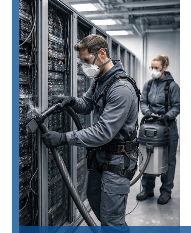 Обеспыливание серверной комнаты в Воркуте, профессиональная очистка