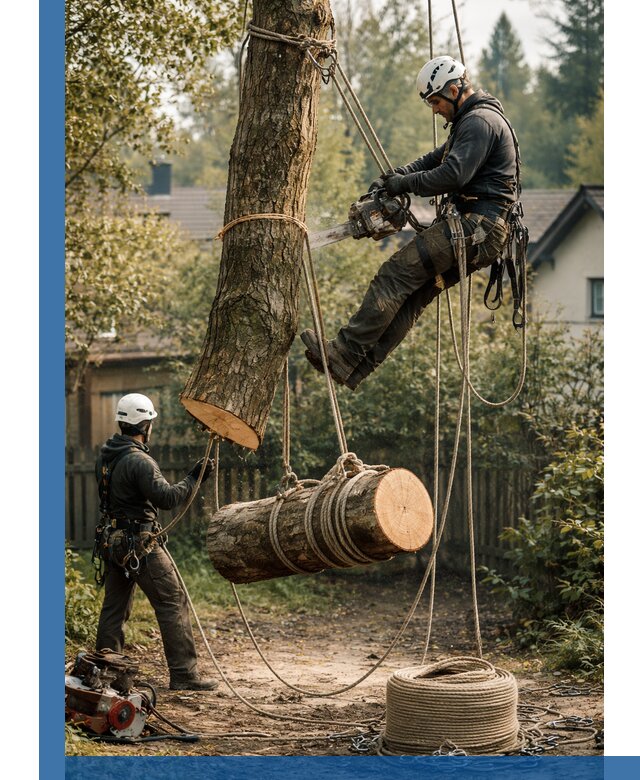 Валка деревьев частями в Воркуте, безопасно и аккуратно