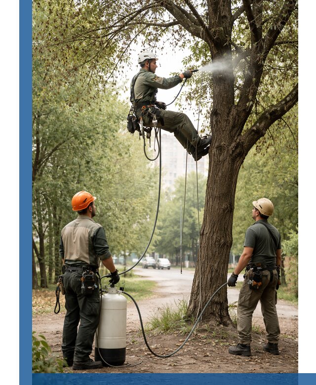 Обработка деревьев от вредителей в Воркуте профессиональная защита