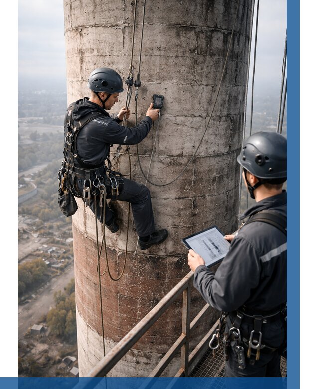 Обследование дымовой трубы в Воркуте от 8225 р. | ВЫСОТНИК-Врк